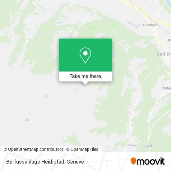 Barfussanlage Heidipfad map