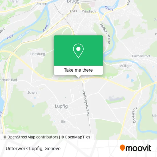Unterwerk Lupfig map