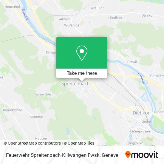 Feuerwehr Spreitenbach-Killwangen Fwsk map