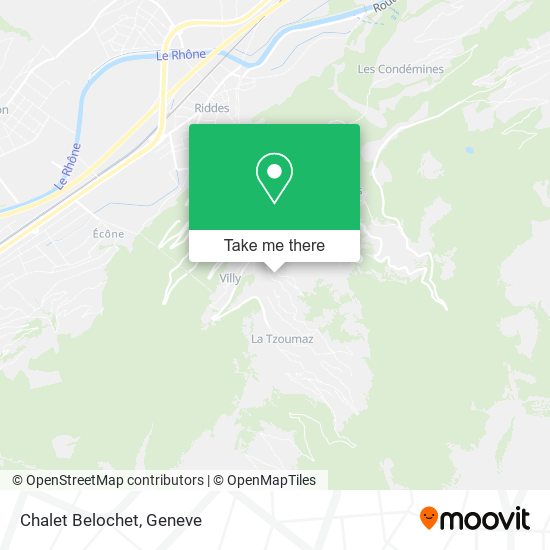 Chalet Belochet map