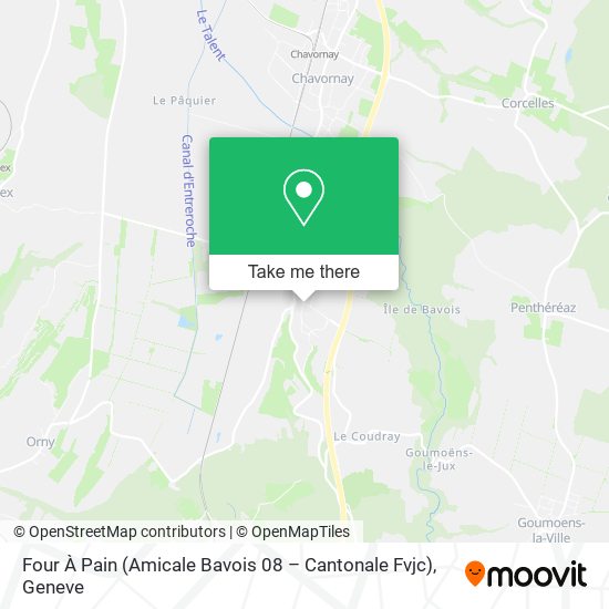 Four À Pain (Amicale Bavois 08 – Cantonale Fvjc) map