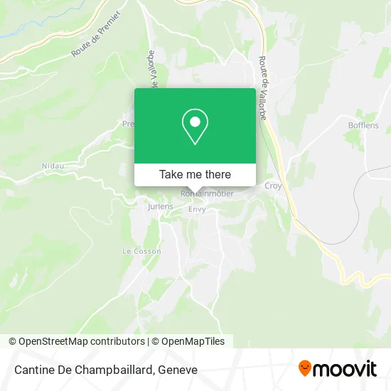 Cantine De Champbaillard map