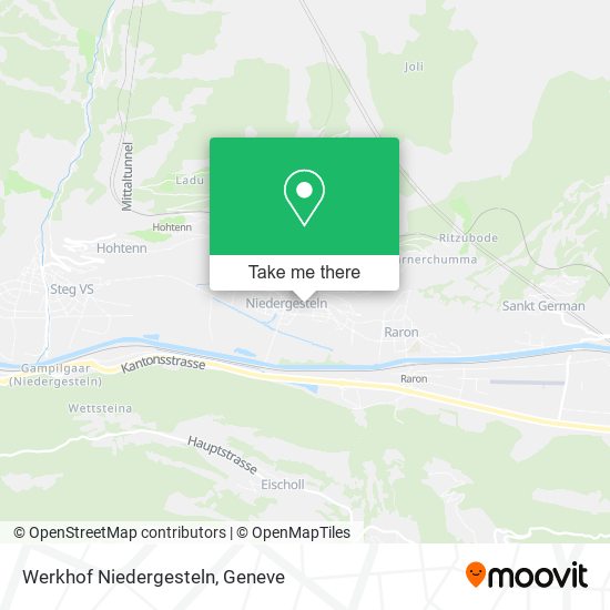 Werkhof Niedergesteln map