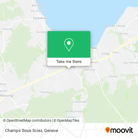Champs Sous Sciez map