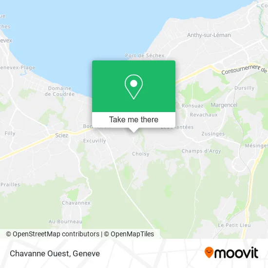 Chavanne Ouest map