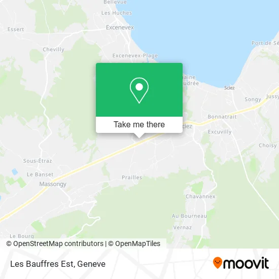 Les Bauffres Est map