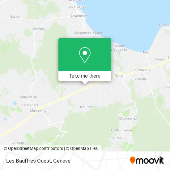 Les Bauffres Ouest map