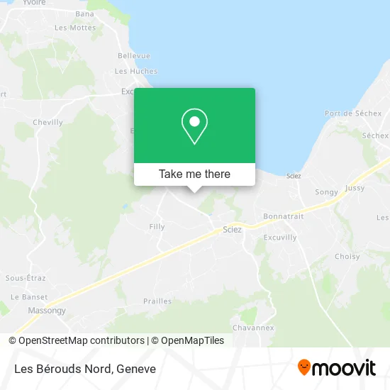 Les Bérouds Nord map