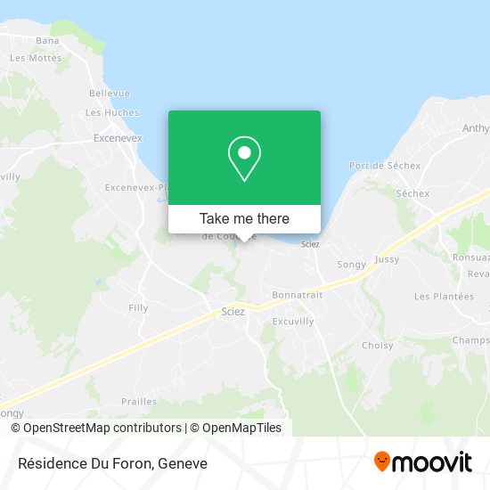 Résidence Du Foron map