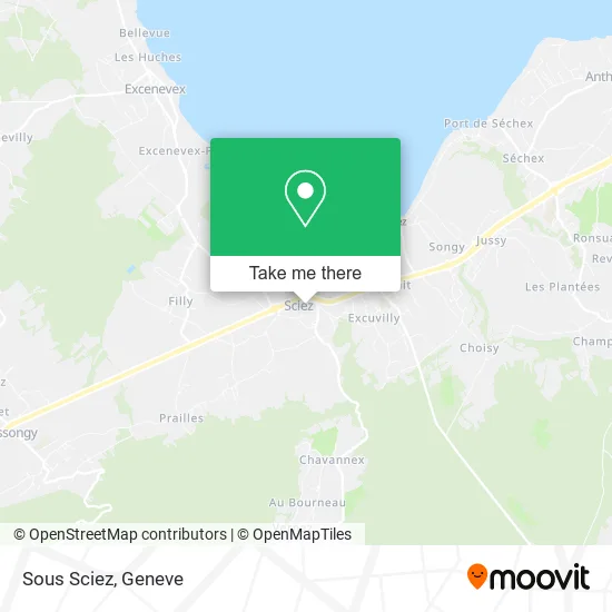 Sous Sciez map