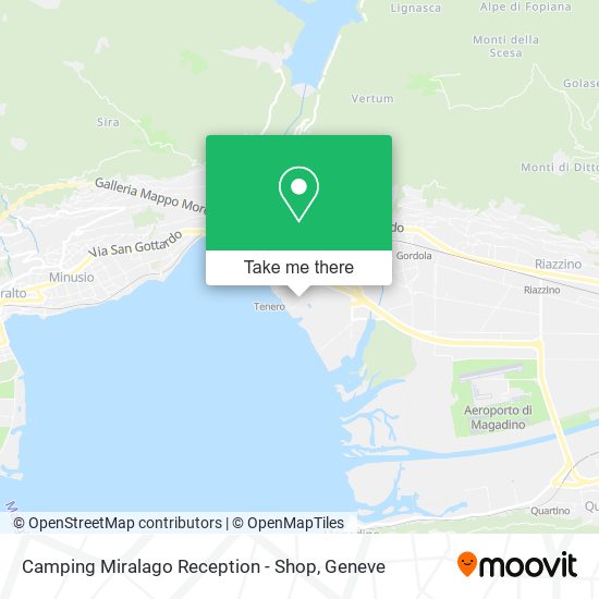 Camping Miralago Reception - Shop map