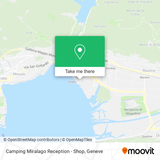 Camping Miralago Reception - Shop map