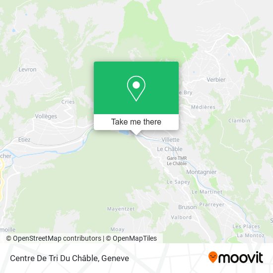 Centre De Tri Du Châble map