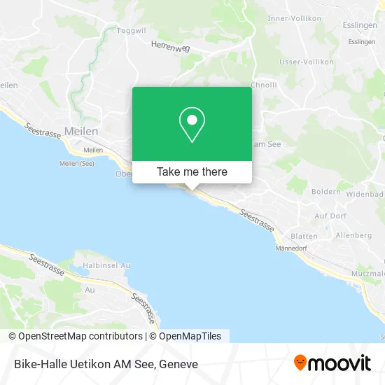 Bike-Halle Uetikon AM See map