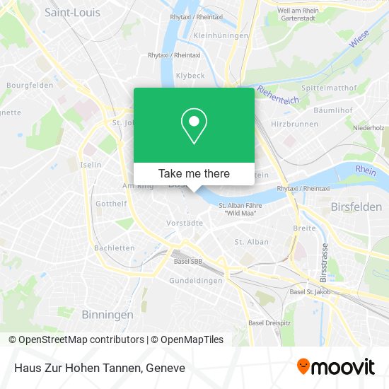 Haus Zur Hohen Tannen map