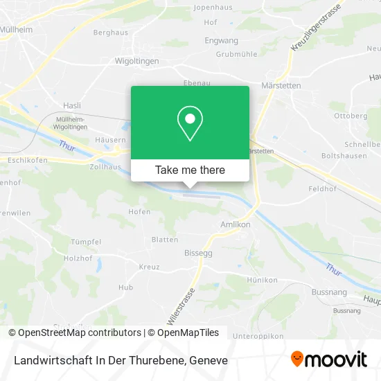 Landwirtschaft In Der Thurebene map