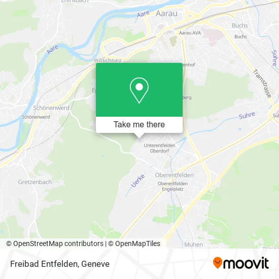 Freibad Entfelden map