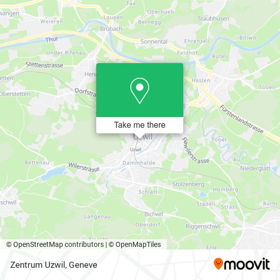 Zentrum Uzwil map