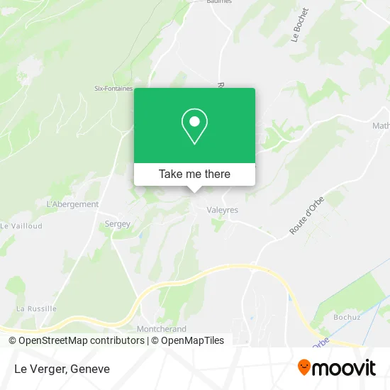 Le Verger map