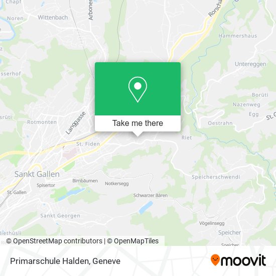 Primarschule Halden map