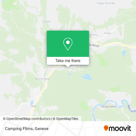 Camping Flims map
