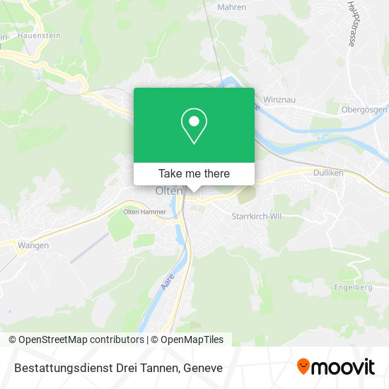 Bestattungsdienst Drei Tannen map