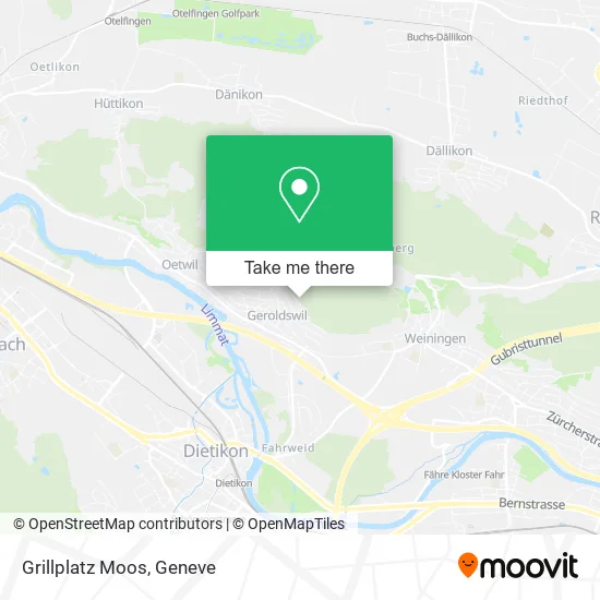 Grillplatz Moos map