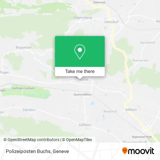 Polizeiposten Buchs map