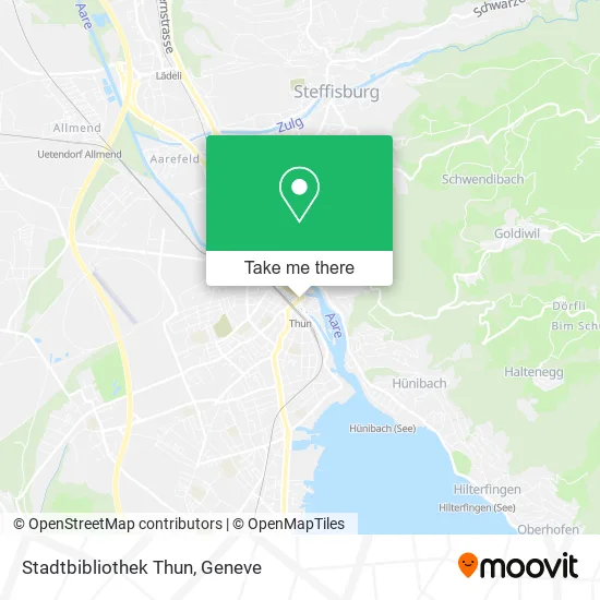 Stadtbibliothek Thun map