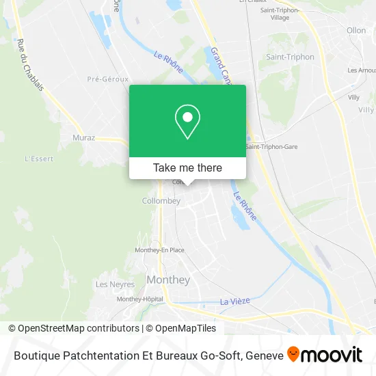 Boutique Patchtentation Et Bureaux Go-Soft map