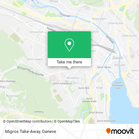 Migros Take-Away map