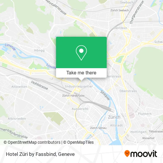 Hotel Züri by Fassbind map