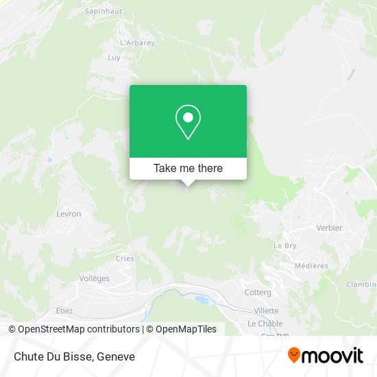 Chute Du Bisse map