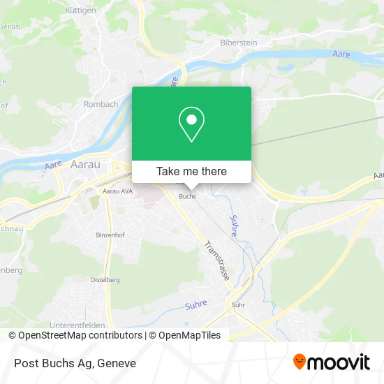 Post Buchs Ag map