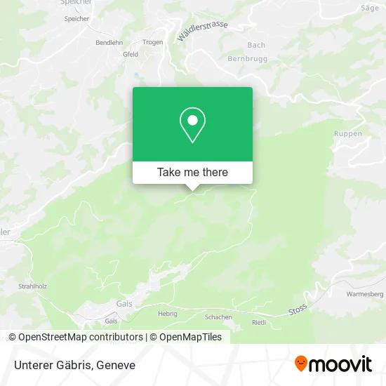 Unterer Gäbris map
