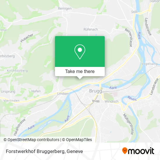 Forstwerkhof Bruggerberg map