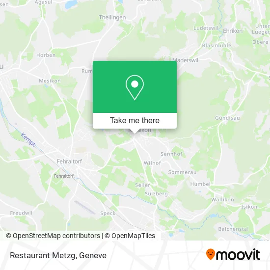 Restaurant Metzg map