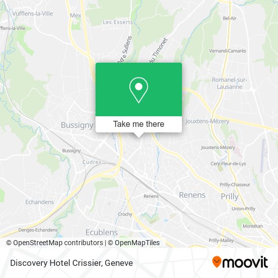 Discovery Hotel Crissier map