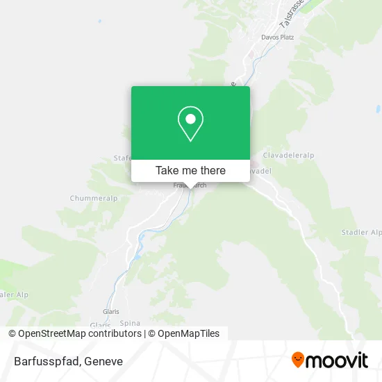 Barfusspfad map