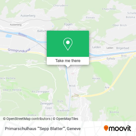 Primarschulhaus ""Sepp Blatter"" map
