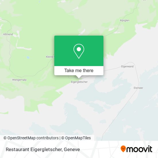 Restaurant Eigergletscher map