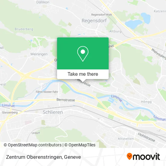 Zentrum Oberenstringen map
