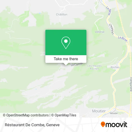 Réstaurant De Combe map