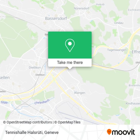 Tennishalle Halsrüti map