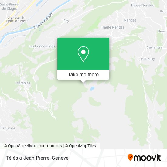 Téléski Jean-Pierre map