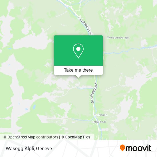 Wasegg Älpli map