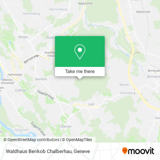 Waldhaus Berikob Chalberhau map