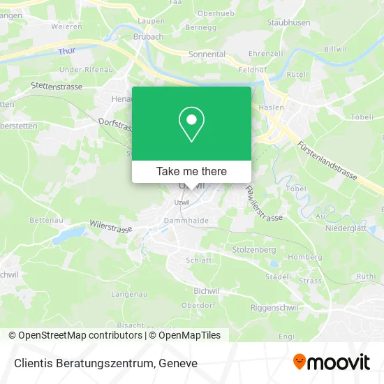 Clientis Beratungszentrum map