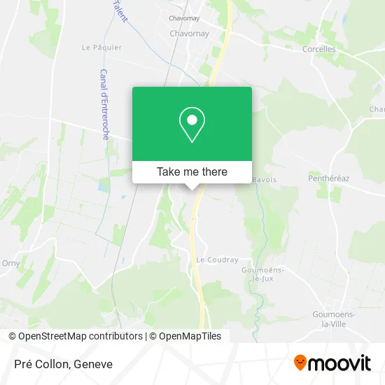 Pré Collon map