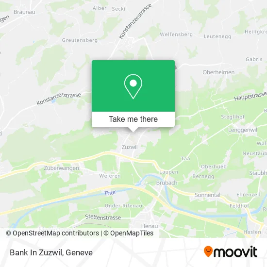 Bank In Zuzwil map